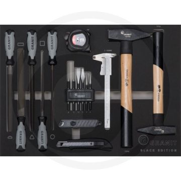 Black edition black edition moduleset hamers, vijlen en toebehoren 26-delig - afmetingen: 564 x 407 x 40 mm