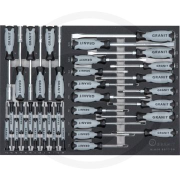 Black edition black edition moduleset schroevendraaiers 36-delig - afmetingen: 564 x 407 x 40 mm
