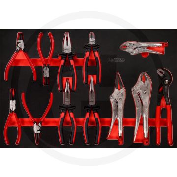 Ks tools werkzeugsatz zangen 12-teilig - Öl- und chemikalienbeständig