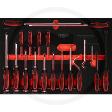 Ks tools einlage schraubendreher 19-teilig - Öl- und chemikalienbeständig