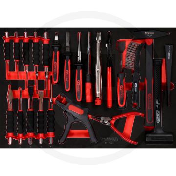 Ks tools einlage zangen, hammer, meißel 23-teilig - Öl- und chemikalienbeständig