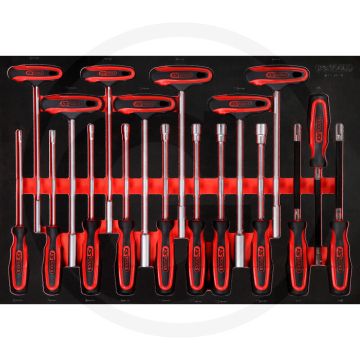 Ks tools einlage stecknuss-schraubendreher 18-teilig - Öl- und chemikalienbeständig