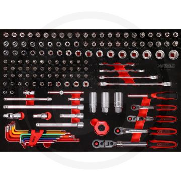 Ks tools einlage steckschlüssel 140-teilig - Öl- und chemikalienbeständig