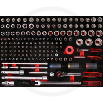 Ks tools einlage steckschlüssel 167-teilig - Öl- und chemikalienbeständig