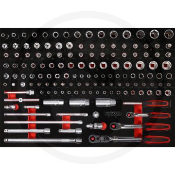 Ks tools einlage steckschlüssel 142-teilig - Öl- und chemikalienbeständig