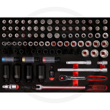 Ks tools einlage steckschlüssel 95-teilig - 1/2" - Öl- und chemikalienbeständig