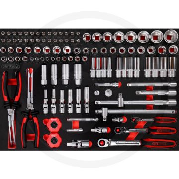 Ks tools einlage steckschlüssel 111-teilig - Öl- und chemikalienbeständig