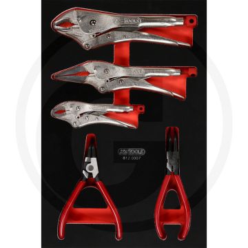 Ks tools werkzeugsatz zangen 7-teilig - Öl- und chemikalienbeständig