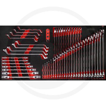 Ks tools ks tools werkzeugsatz schraubenschlüssel 57-teilig - Öl- und chemikalienbeständige systemeinlage
