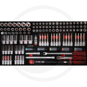 Ks tools einlage steckschlüssel 120-teilig - 1/2, Öl- und chemikalienbeständig