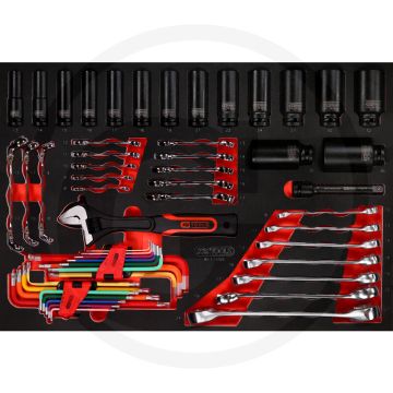 Ks tools einlage schraubenschlüssel 55-teilig - Öl- und chemikalienbeständig