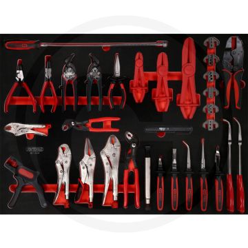Ks tools werkzeugsatz zangen 34-teilig - Öl- und chemikalienbeständig