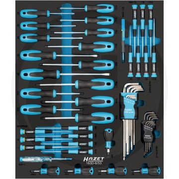 Hazet schraubendreher-satz 53-teilig - hazet safety-insert-system (sis)