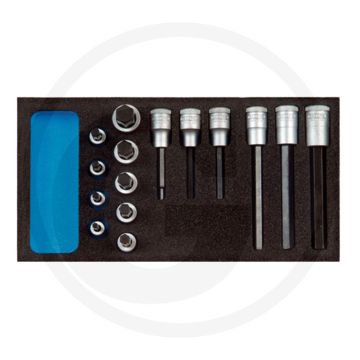 Gedore gedore binnenzeskantdoppenset 1/2” ct-module 15-delig - sleutelmaten: 5-17 mm, lengtes: 90-140 mm