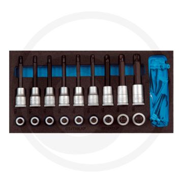 Gedore binnenzeskantdoppenset 1/2” ct-module 19-delig - torx®-doppen t20-t60, torx®-maattesters e4-e16/t10-t60