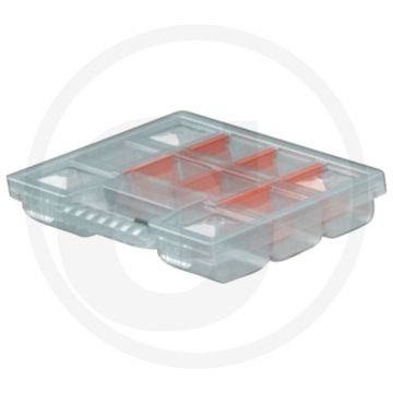 Assortimentsdoos kunststof met uitneembare schotten - afmetingen 390 x 290 x 65 mm
