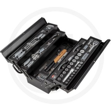 Coffre à outils Black Edition Heavy Duty complet, 54 pièces - dimensions : 530 x 200 x 200 mm