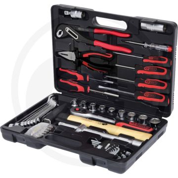 Ks tools 1/2" superlock gereedschapsset, 50-delig inclusief doppen, ratel, bitset en meer
