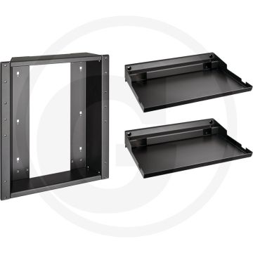 Hazet halterungssatz für zwei l-boxxen - zur befestigung an werkstattwagen - optional erweiterbar für drei l-boxxen - 515 x 441 x 496 mm