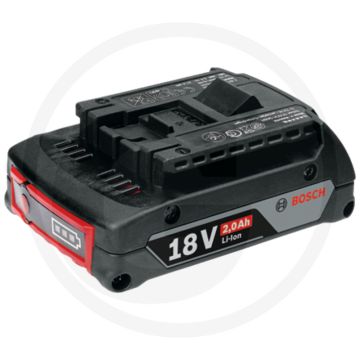 Bosch reserve accu 18v, 2,0 ah - capaciteit: 2 ah