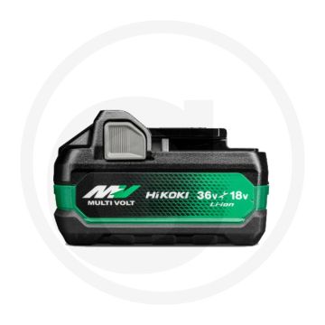 Hikoki spare battery bsl36a18x 36 / 18 volt 2.5 / 5.0 ah multi volt - li-ion slide battery for multi volt and 18v machines