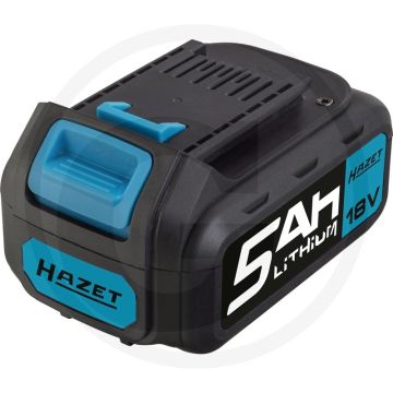 Hazet reserve accu 18v, 5,0 ah - passend voor diverse modellen - li-ion, 18v, 5 ah
