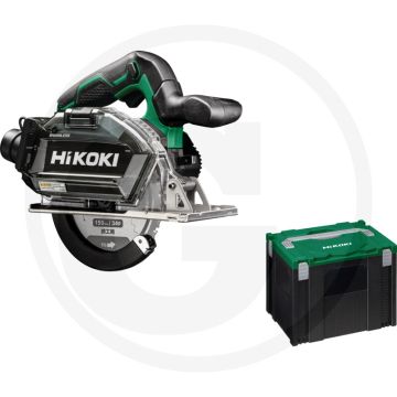 Hikoki metaalcirkelzaag "cd3605db" zonder accu en lader - 36v borstelloze motor, soft start, spaanblaasfunctie