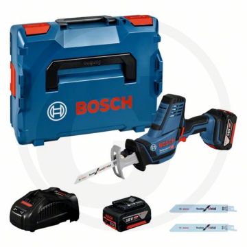 Bosch akku-säbelsäge gsa 18v-li c - 18v, 5.0ah, 200mm schnitttiefe in holz
