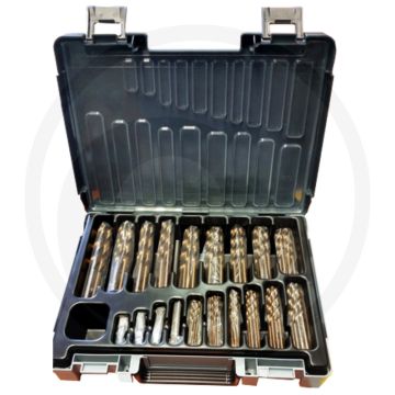 Hss-co metaalspiraalborenset 70-delig - boor Ø: 1 - 10 mm, kunststof koffer