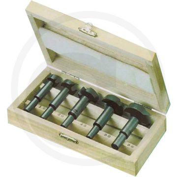 Coffret de 5 mèches à bois pour machine Ø : 15, 20, 25, 30, 35 mm
