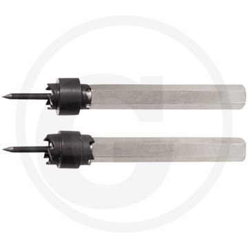 Ks tools hss puntlas-freesset, 2-delig, 8-10 mm - 2-teilig, Ø 8 + 10 mm