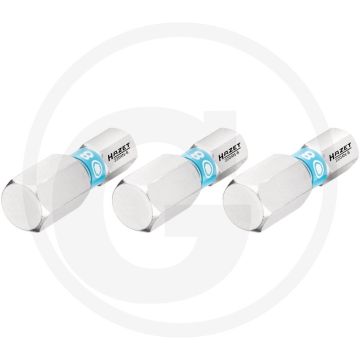 Hazet schraubendreher-einsatz-satz 3-teilig, sechskant 6,3 (1/4 zoll), 8 mm