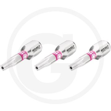 Hazet schraubendreher-einsatz-satz 3-teilig, tamper resistant torx® t15h, 25mm