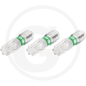 Hazet schraubendreher-einsatz-satz (bit) 3-teilig - innen torx® profil t40 25mm