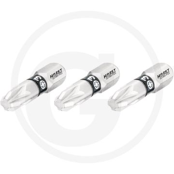 Hazet schraubendreher-einsatz-satz (bit) 3-teilig - pozidriv profil pz 3, 25 mm