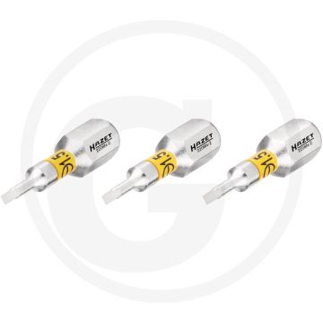 Hazet schraubendreher-einsatz-satz (bit) 3-teilig - schlitz profil 25mm