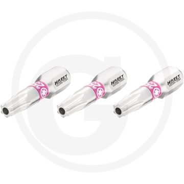 Hazet schraubendreher-einsatz-satz (bit) 3-teilig - tamper resistant torx® profil 25mm