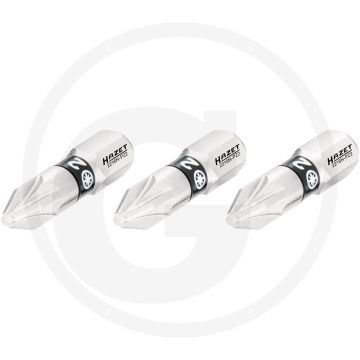 Hazet schraubendreher-einsatz-satz (bit) 3-teilig - pozidriv profil pz2, 25 mm