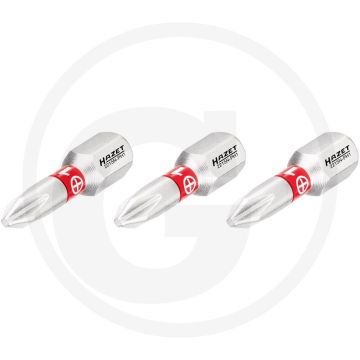 Hazet schraubendreher-einsatz-satz (bit) 3-teilig - kreuzschlitz profil ph1, 25 mm