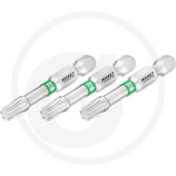 Hazet schraubendreher-einsatz-satz (bit), lang 3-teilig - innen torx® profil, t30, 50 mm