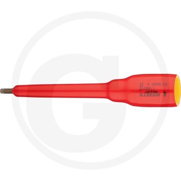 Hazet schraubendreher-einsatz vierkant 12,5 mm (1/2 zoll), innen-sechskant profil, 4 mm - lange ausführung