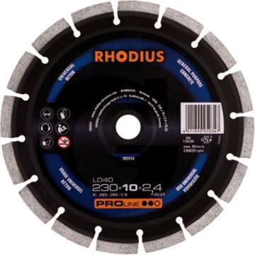 Rhodius rhodius diamant doorslijpschijf ld40 ld40 - Ø115mm x 2,2mm x 22,2mm