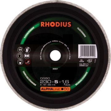 Rhodius rhodius diamant doorslijpschijf dg50 dg50 - Ø115mm x 7,0mm x 1,6mm x 22,2mm