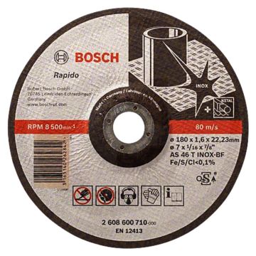 Bosch doorslijpschijf rapido standaard voor staal - Ø230mm x 1,9mm x 22,24mm