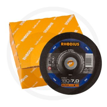 Rhodius rhodius afbraamschijf ksm, vpe 10 ksm - Ø 180mm, 7mm dikte, 22,2mm boring