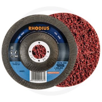 Rhodius grof reinigende vliesschijf svs hd ceramicon svs hd - Ø115mm, 22,2mm boring, 10460 u/min