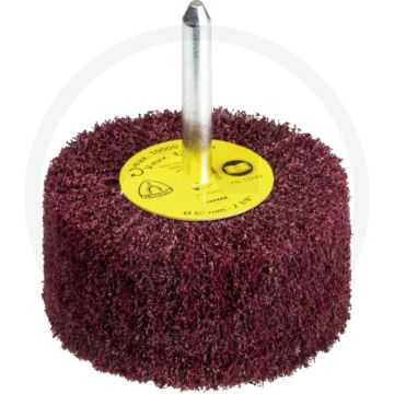 Lamellenschuurrol - zeer fijn, Ø 60mm, 30mm hoog, 6mm schacht-Ø