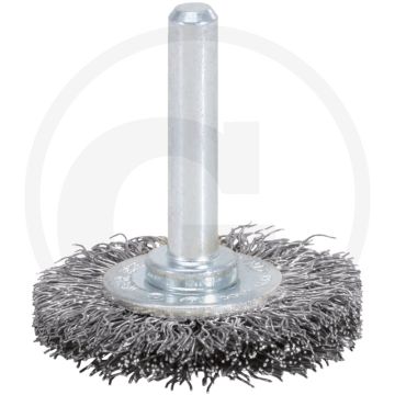 Ks tools staaldraadborstelschijf 0,3 mm, Ø 30 mm - industrie kwaliteit met 6 mm opspandoorn