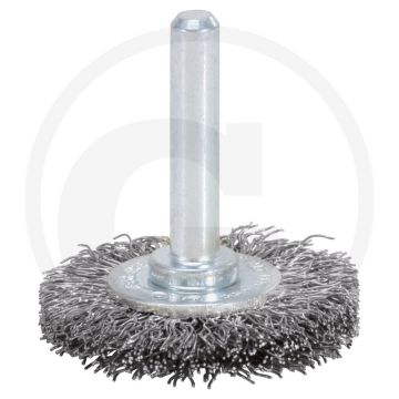 Ks tools roestvrije staaldraadborstelschijf 0,3 m - 6mm opspandoorn - industrie kwaliteit