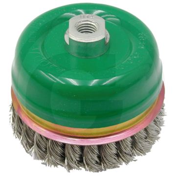 Komborstel mit gezopftem stahldraht, d: 65mm, h: 20mm, materiaaldikte: 0.5mm